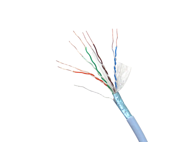 Cat6A 4pr 23AWG Foil and Braiding Shielded Ethernet Cable SFTP