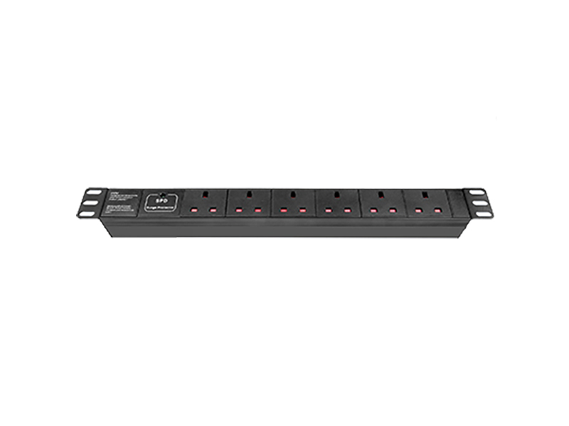 UK PDU with surge protector